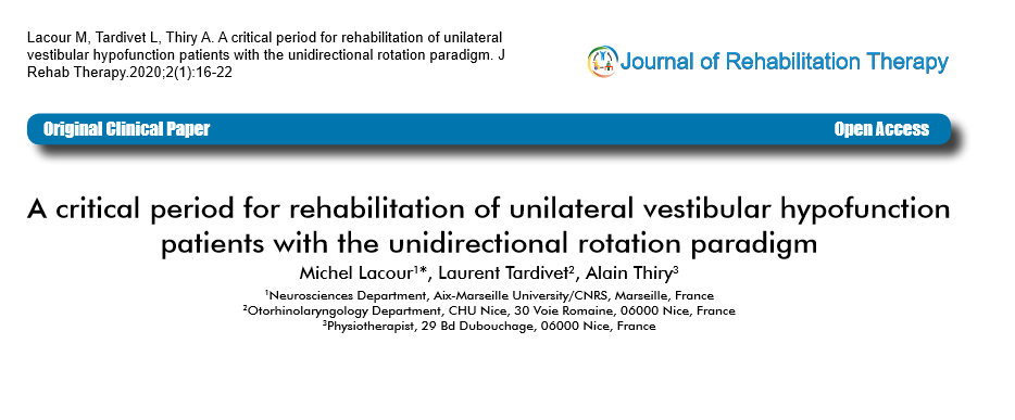 Efficience du fauteuil rotatoire